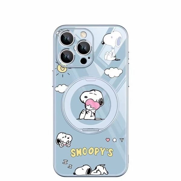 Magsafe Cartoon image printing iphone case with wireless stand