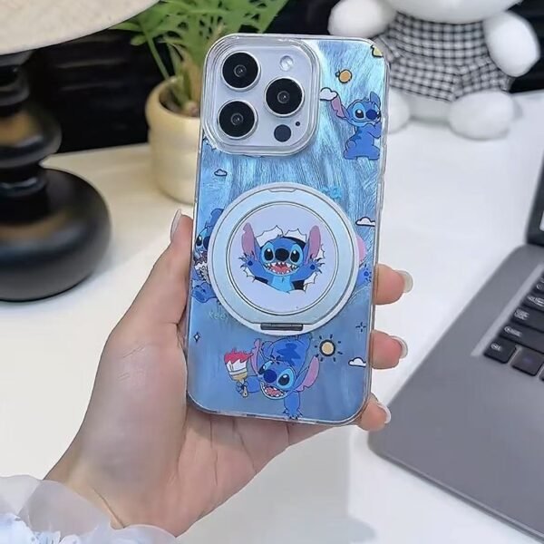 360 degree rotating stand and Magsafe Fashionable Cartoon Image Iphone Case